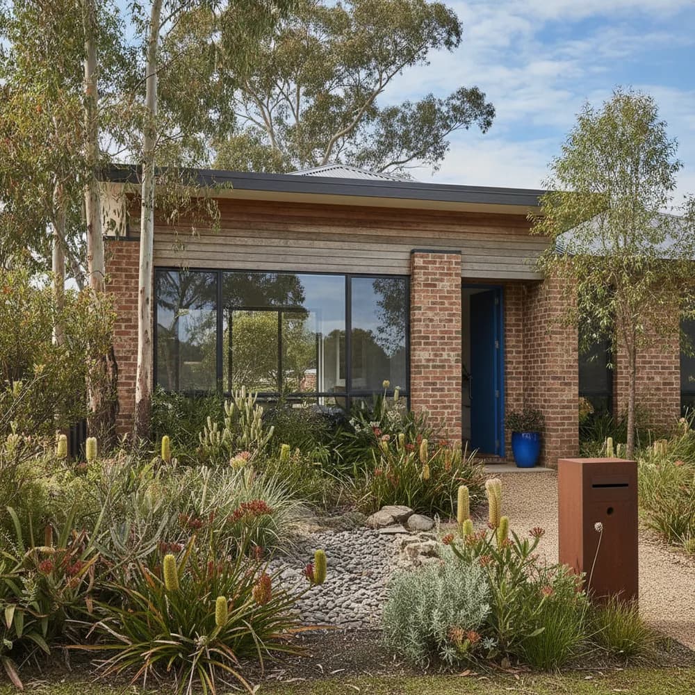 Modern Australian suburban house exterior